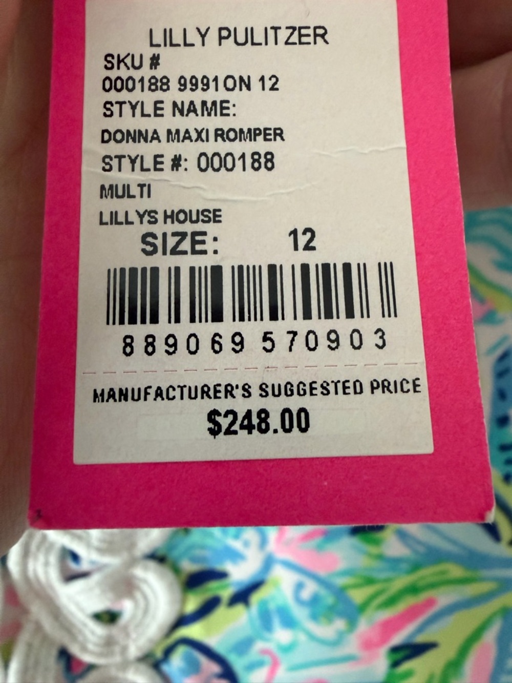 Lilly Pulitzer NWT Donna Maxi Romper in Lilly’s House - Picture 4 of 4